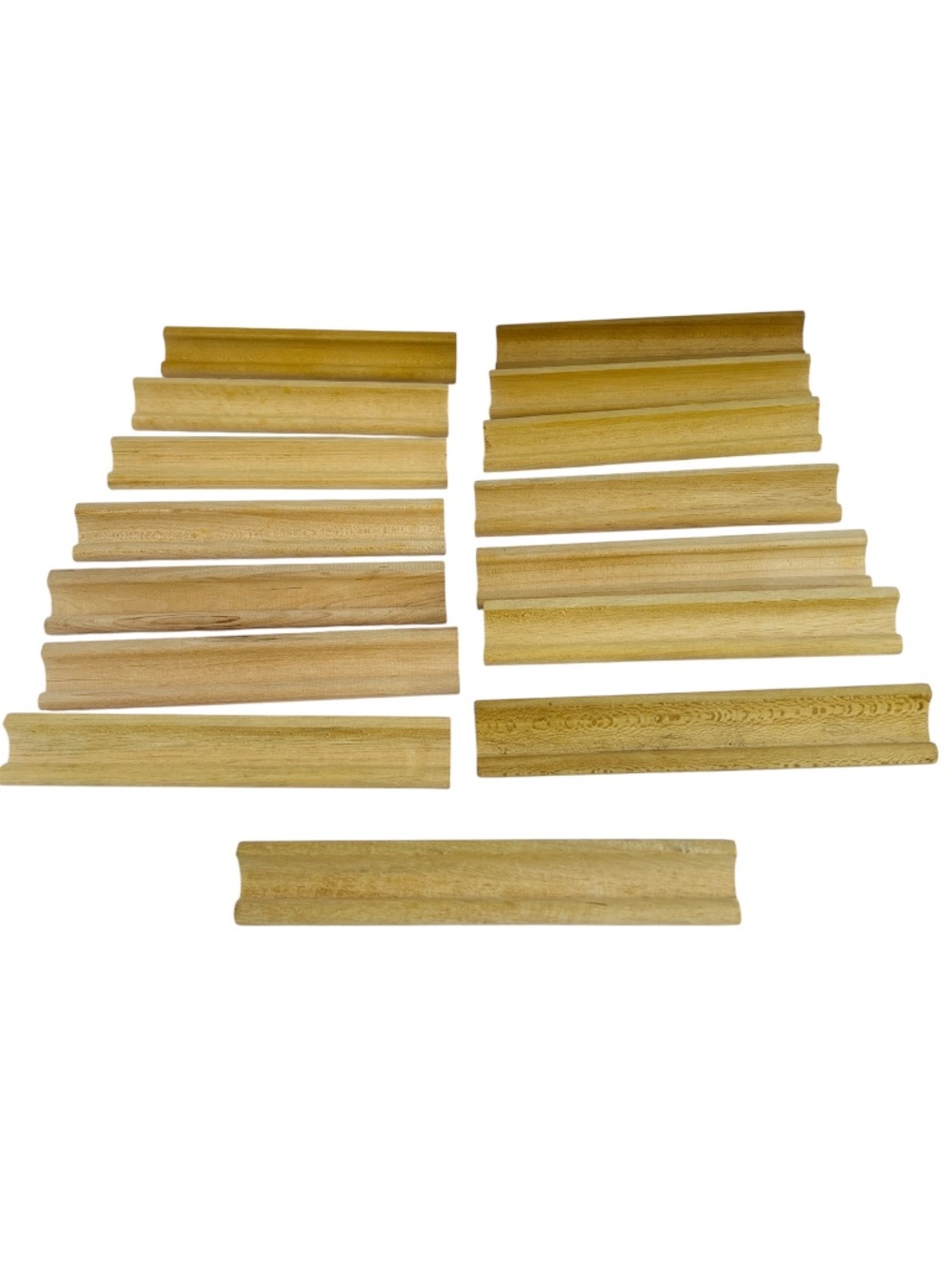 Scrabble Game Wood Racks Lot of 15 Wooden Letter Tile Holders Trays Crafts